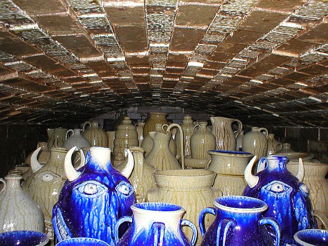 Inside groundhog salt kiln